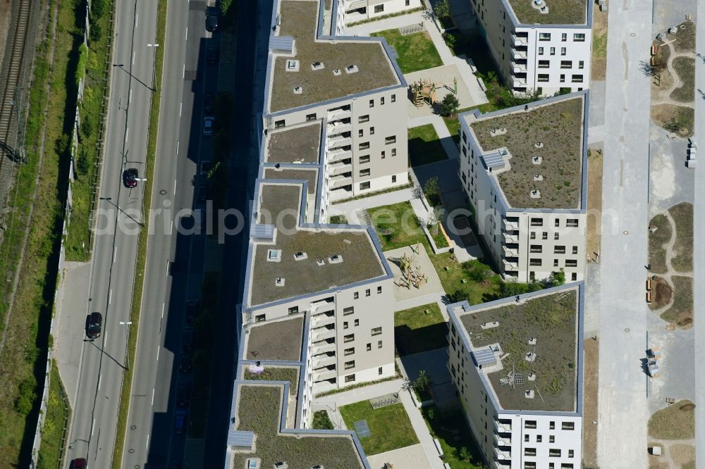 Aerial image München - Residential area of the multi-family house settlement on Kafler Strasse in the district Pasing-Obermenzing in Munich in the state Bavaria, Germany