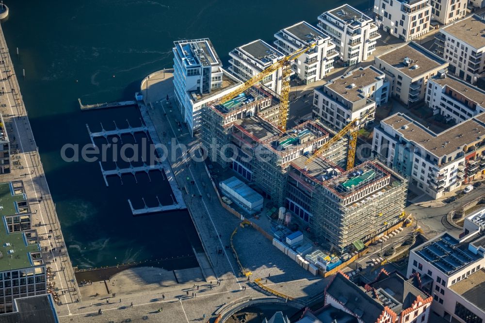 Aerial image Dortmund - Residential area of the multi-family house Settlement at shore Areas of lake Phoenix See in the district Hoerde in Dortmund in the state North Rhine-Westphalia, Germany