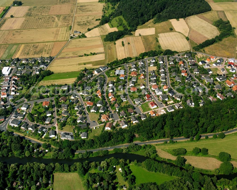 Aerial photograph Ruttershausen - Residential area of the multi-family house settlement in Ruttershausen in the state Hesse, Germany