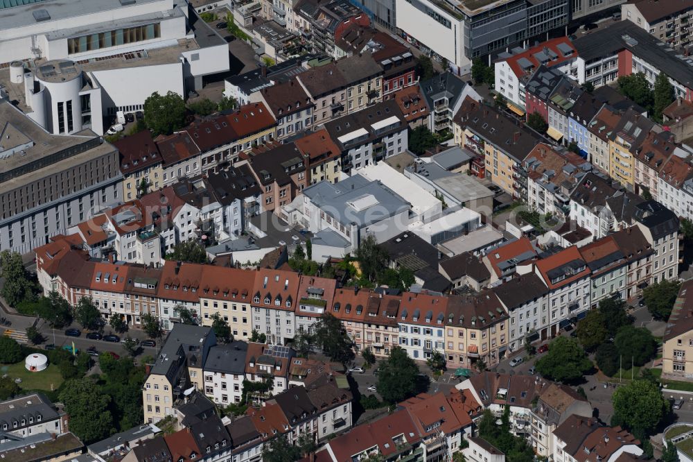 Freiburg im Breisgau from the bird's eye view: Residential area of the multi-family house settlement in Sedanquartier in Freiburg im Breisgau in the state Baden-Wuerttemberg, Germany