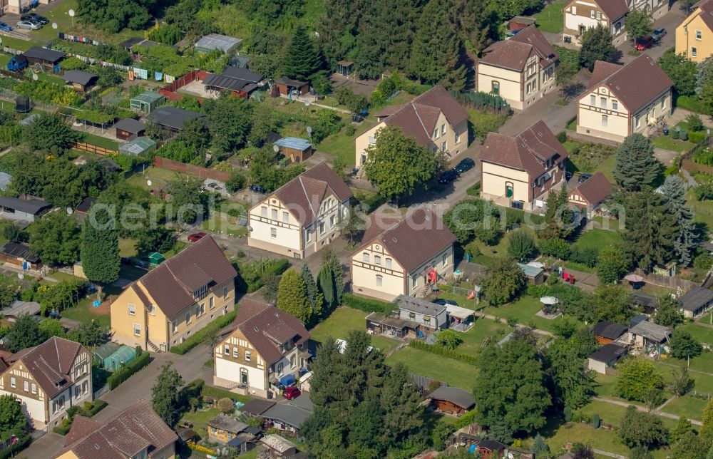 Hamm from the bird's eye view: Residential area of the multi-family house settlement Siedlung Wiescherhoefen in Hamm in the state North Rhine-Westphalia