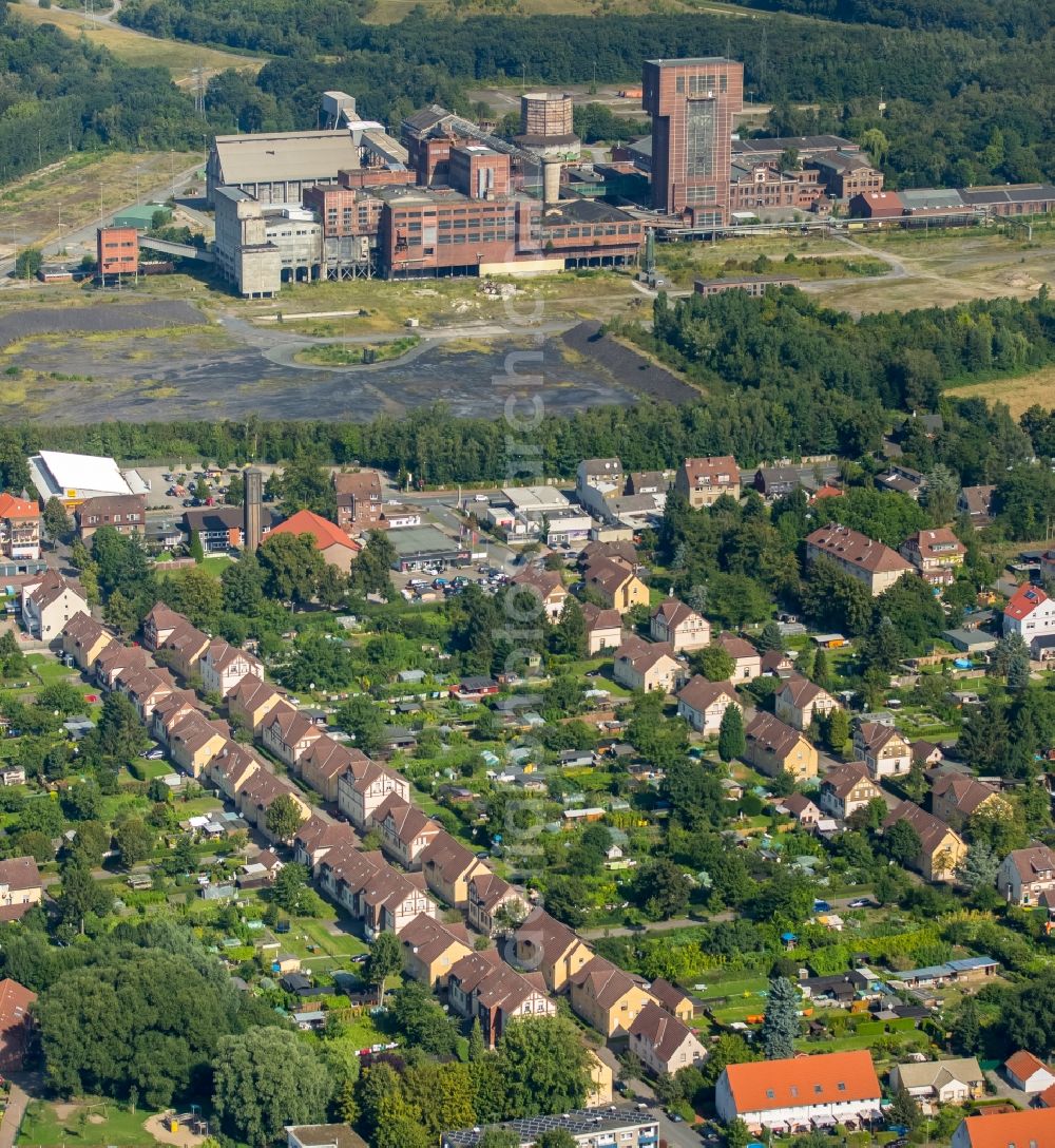 Hamm from the bird's eye view: Residential area of the multi-family house settlement Siedlung Wiescherhoefen in Hamm in the state North Rhine-Westphalia