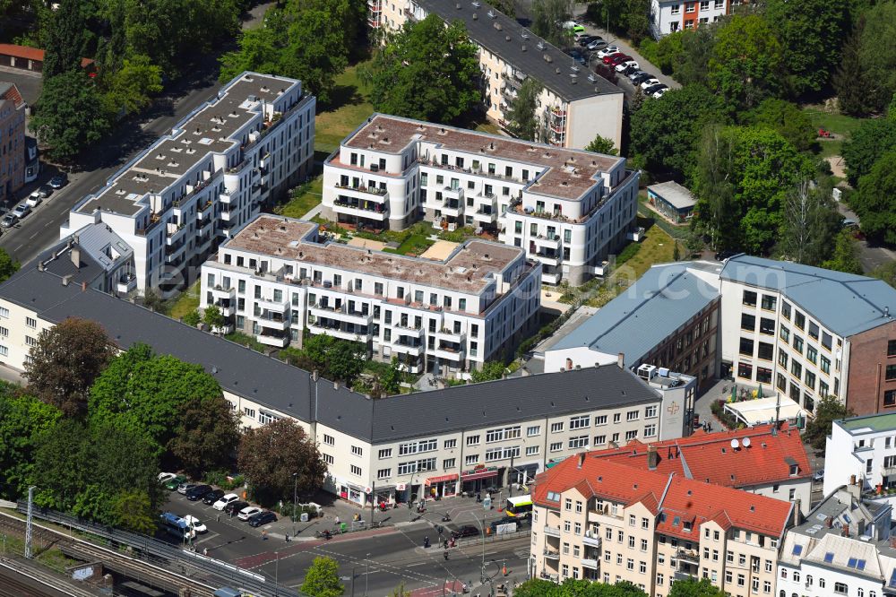 Berlin from the bird's eye view: Residential site with multi-family housing development- on the Alte Kaulsdorfer Strasse in the district Koepenick in Berlin, Germany