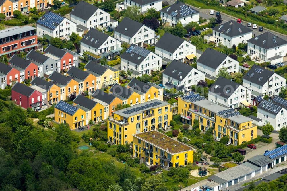 Aerial photograph Dortmund - Residential area of the multi-family house settlement Am Tremoniapark in Dortmund in the state North Rhine-Westphalia, Germany