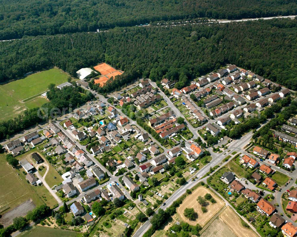 Waldbrücke from the bird's eye view: Residential area of the multi-family house settlement in Waldbrücke in the state Baden-Wuerttemberg, Germany