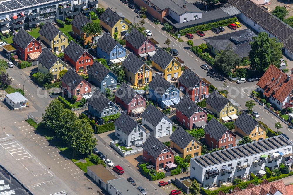 Aerial photograph Zech - Residential area of the multi-family house settlement on Zechwaldstrasse in Zech at Bodensee in the state Bavaria, Germany