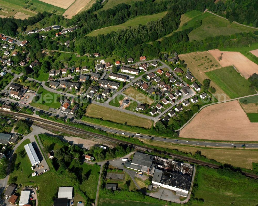 Öflingen from the bird's eye view: Residential area - mixed development of a multi-family housing estate and single-family housing estate in Öflingen in the state Baden-Wuerttemberg, Germany