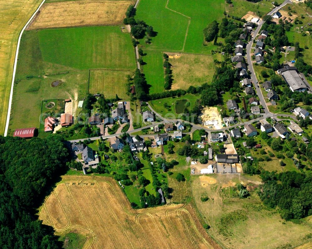 Aerial image Hettenrodt - Residential area - mixed development of a multi-family housing estate and single-family housing estate on Kremel in Hettenrodt in the state Rhineland-Palatinate, Germany