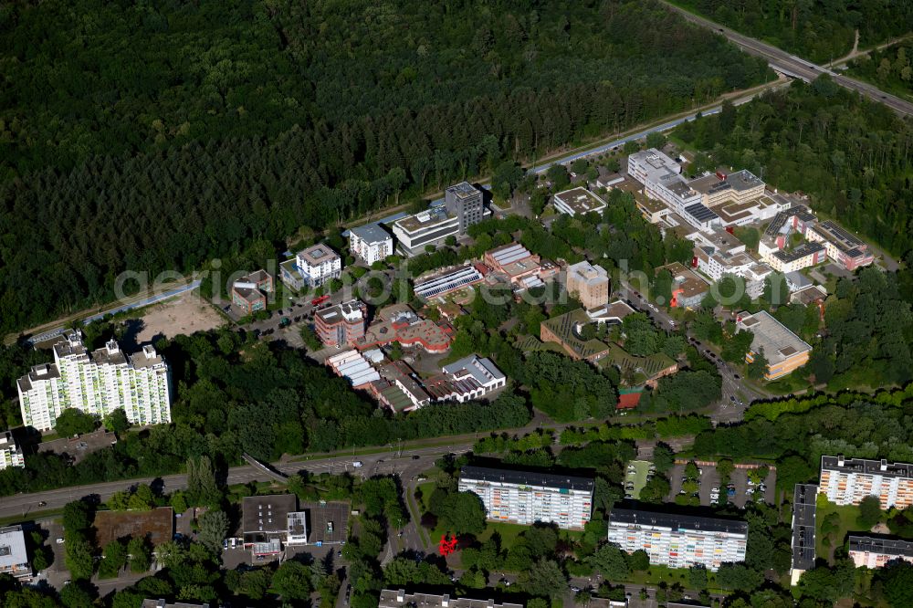 Aerial image Landwasser - Residential area - mixed development of a multi-family housing estate and single-family housing estate in Landwasser in the state Baden-Wuerttemberg, Germany