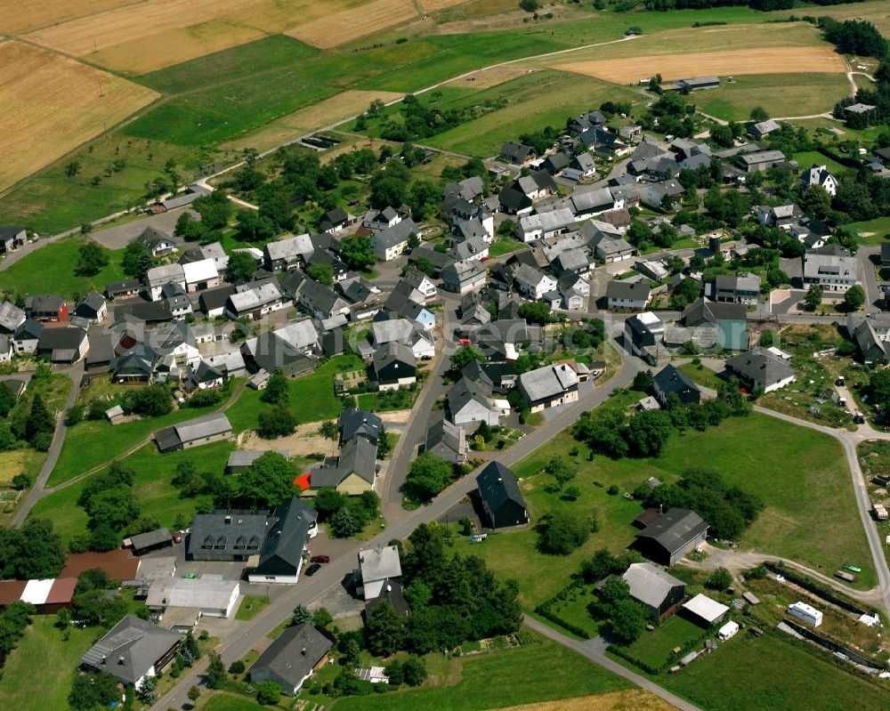 Sulzbach from above - Residential area - mixed development of a multi-family housing estate and single-family housing estate in Sulzbach in the state Rhineland-Palatinate, Germany