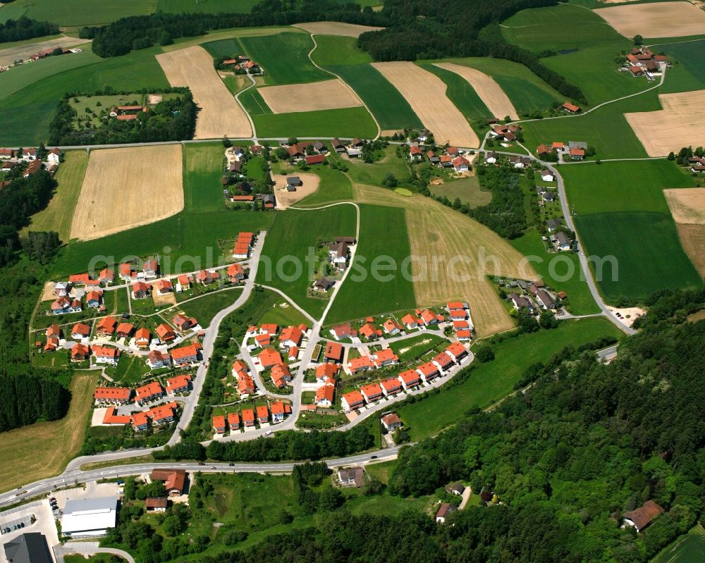 Zieglstadl from the bird's eye view: Residential area - mixed development of a multi-family housing estate and single-family housing estate in Zieglstadl in the state Bavaria, Germany