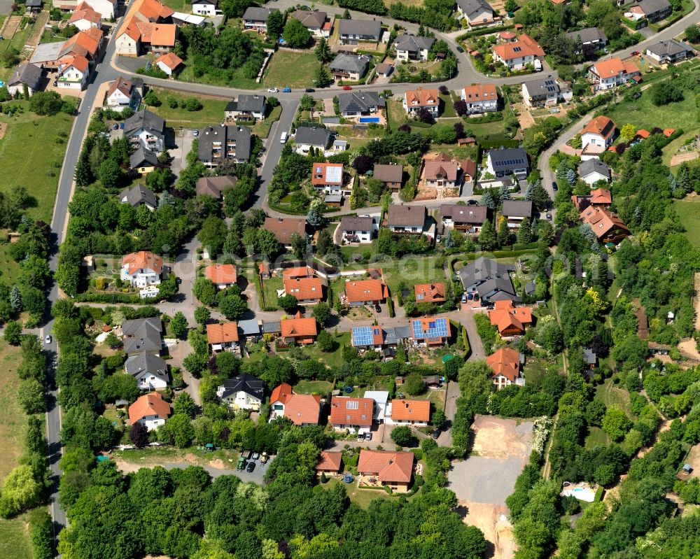 Nußbaum from the bird's eye view: View of a residential area in Nussbaum in the state Rhineland-Palatinate