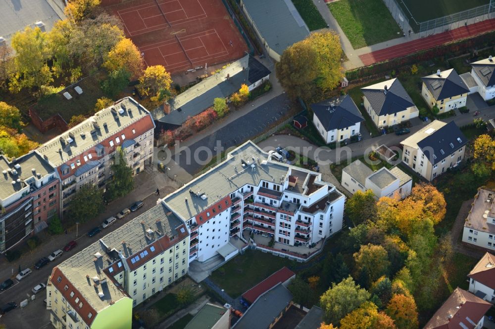 Aerial photograph Berlin Pankow - Residential area on the road Pichelswerder - Wollankstrasse in Berlin - Pankow