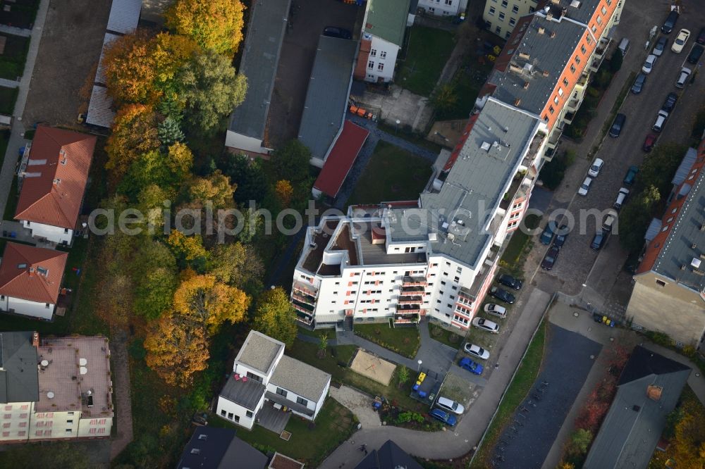 Berlin Pankow from above - Residential area on the road Pichelswerder - Wollankstrasse in Berlin - Pankow