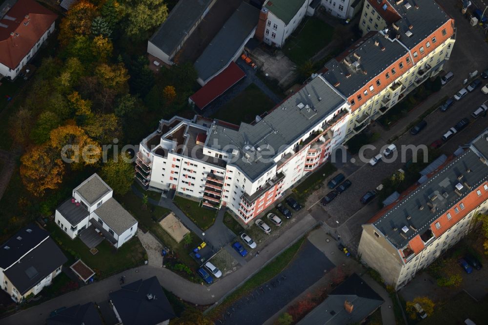 Berlin Pankow from the bird's eye view: Residential area on the road Pichelswerder - Wollankstrasse in Berlin - Pankow