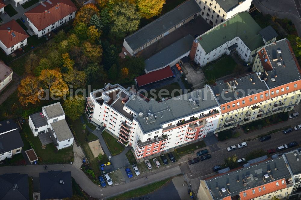 Aerial image Berlin Pankow - Residential area on the road Pichelswerder - Wollankstrasse in Berlin - Pankow