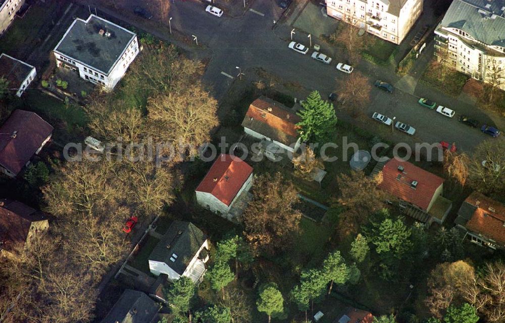 Aerial photograph Berlin - Pankow - Wohngebiet an der Platanenstraße 107 in Berlin - Pankow.