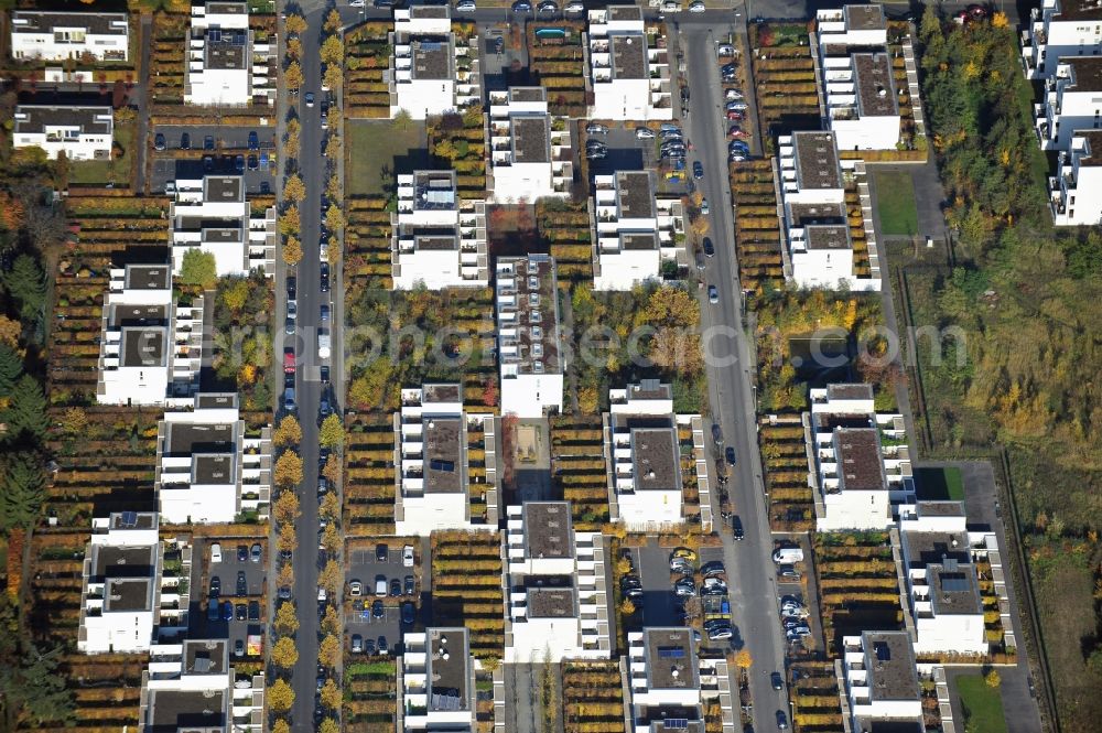 Berlin from the bird's eye view: Housing area Quartier McNair on the former american Mc Nair barracks in Berlin-Lichterfeld