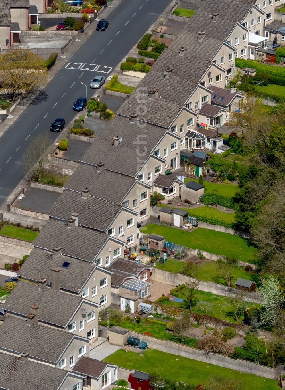 Limerick from the bird's eye view: Residential area a row house settlement Ashbrook in Limerick, Ireland