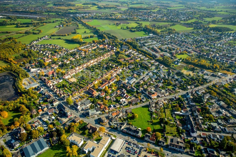 Hamm from above - Residential area a row house settlement in Hamm in the state North Rhine-Westphalia