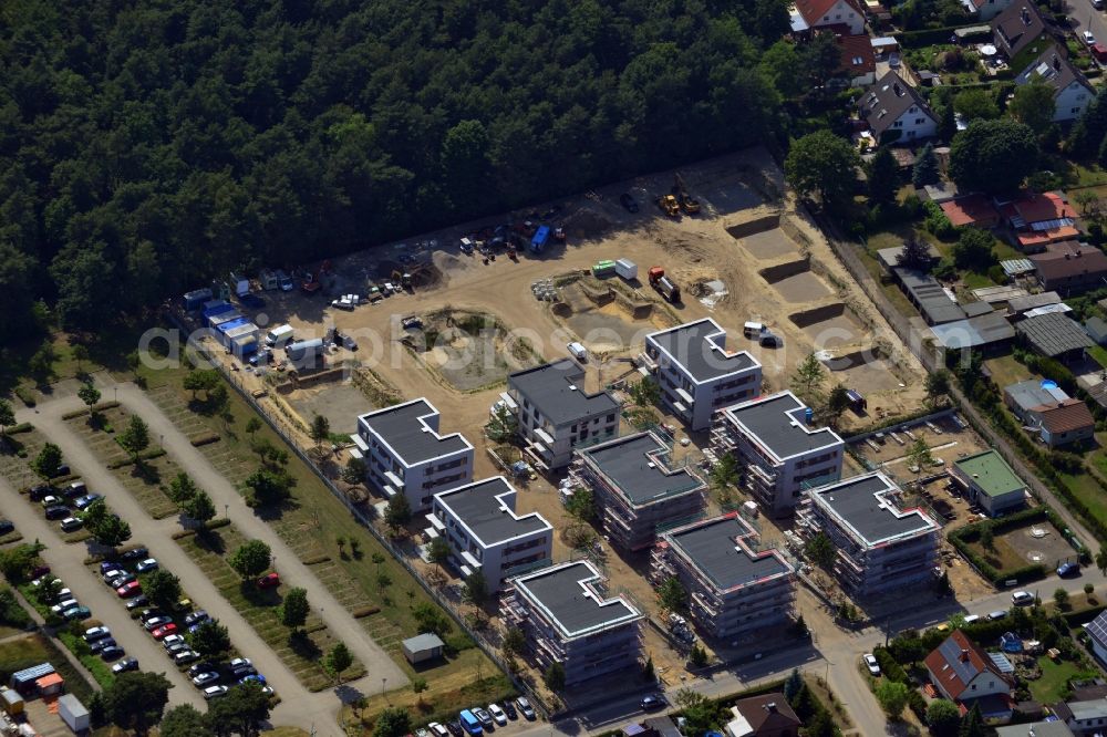 Aerial photograph Berlin Grünau - Residential - allotment new multi-family houses on the Elstersteg - Waödstrasse in Grunau in Berlin