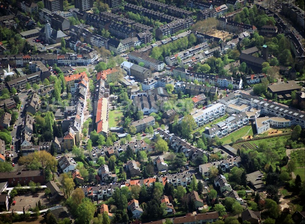 Köln Lindenthal from above - Residential area in the district of Lindenthal in Cologne in North Rhine-Westphalia