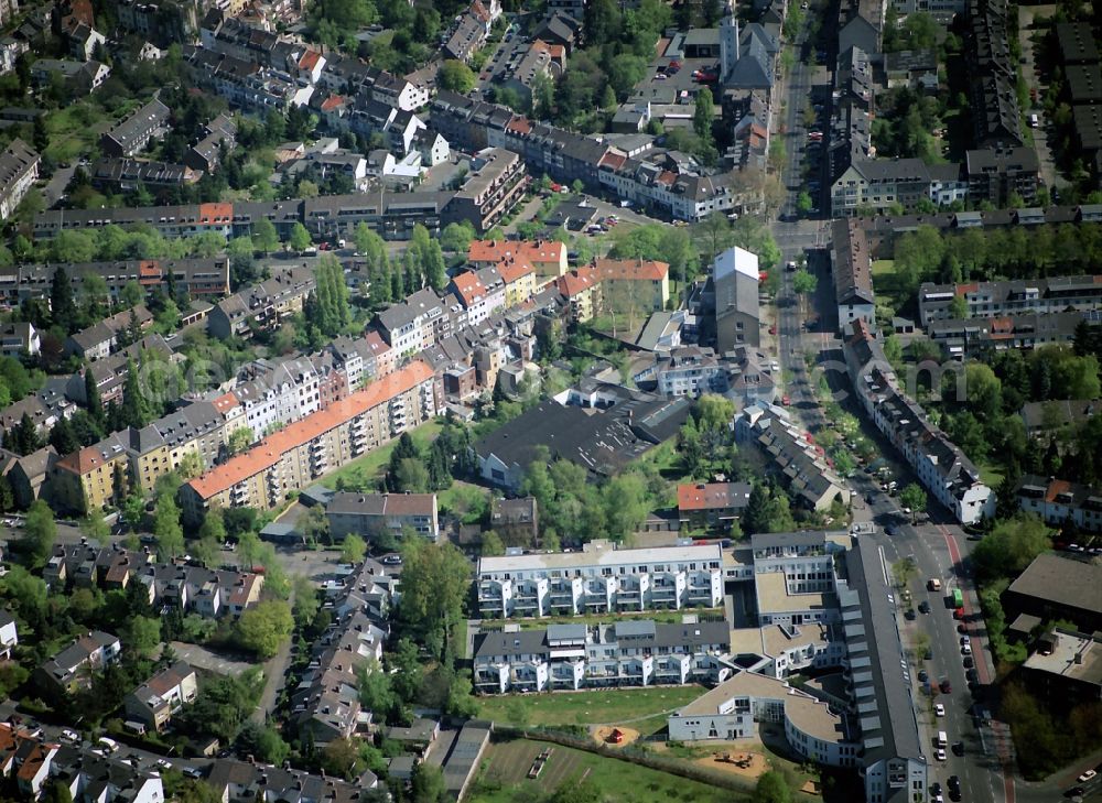 Köln Lindenthal from the bird's eye view: Residential area in the district of Lindenthal in Cologne in North Rhine-Westphalia