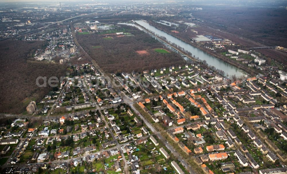 Duisburg from above - Residential area in the district of Wedau in Duisburg in North Rhine-Westphalia