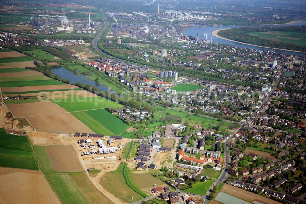 Köln Lindenthal from the bird's eye view: Residential area in the district of Keldenich - Wesseling in Cologne in North Rhine-Westphalia