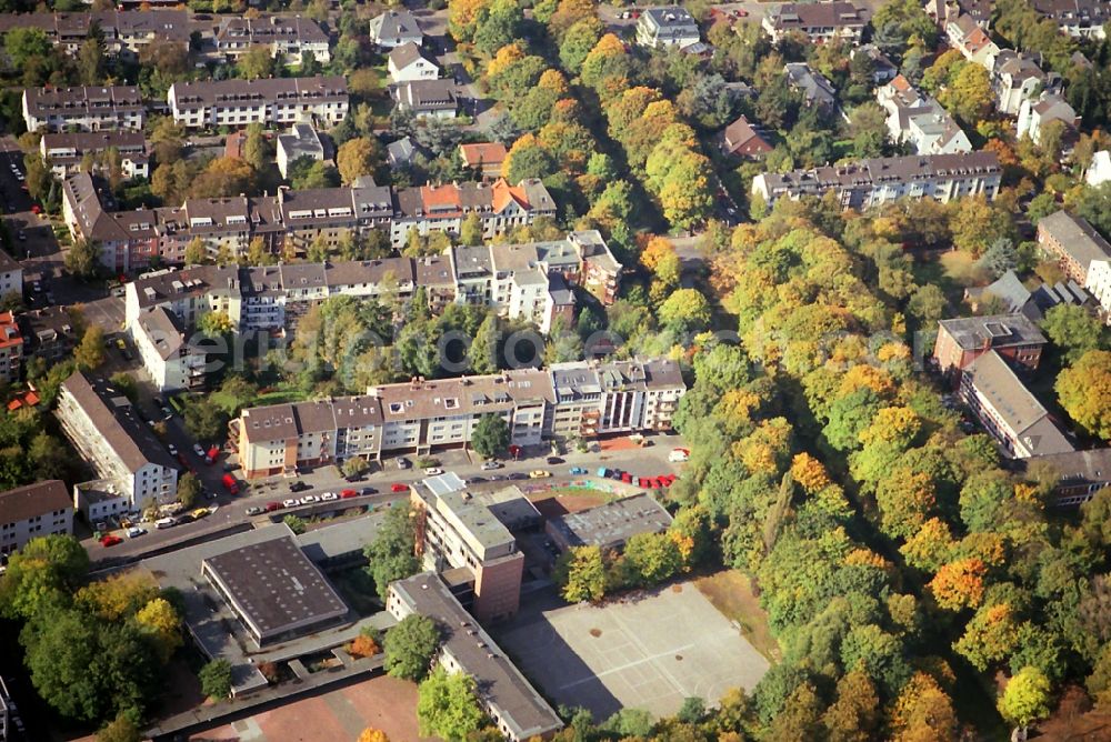 Aerial photograph Köln - Residential areas to the Bigge Street in Lindenthal in Cologne in North Rhine-Westphalia