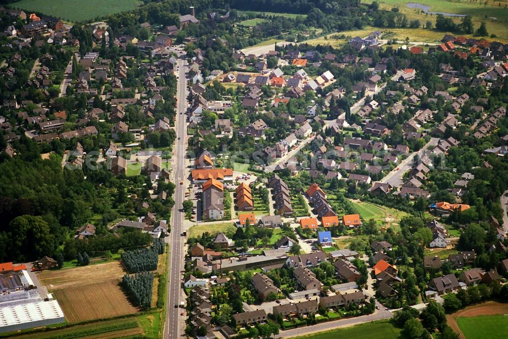 Krefeld from above - Residential areas in the district Traar in the city of Krefeld in North Rhine-Westphalia