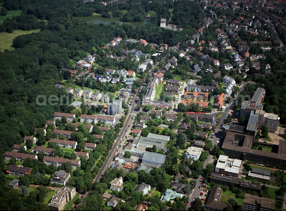 Aerial image Köln - Residential areas in Lindenthal district of Cologne in North Rhine-Westphalia