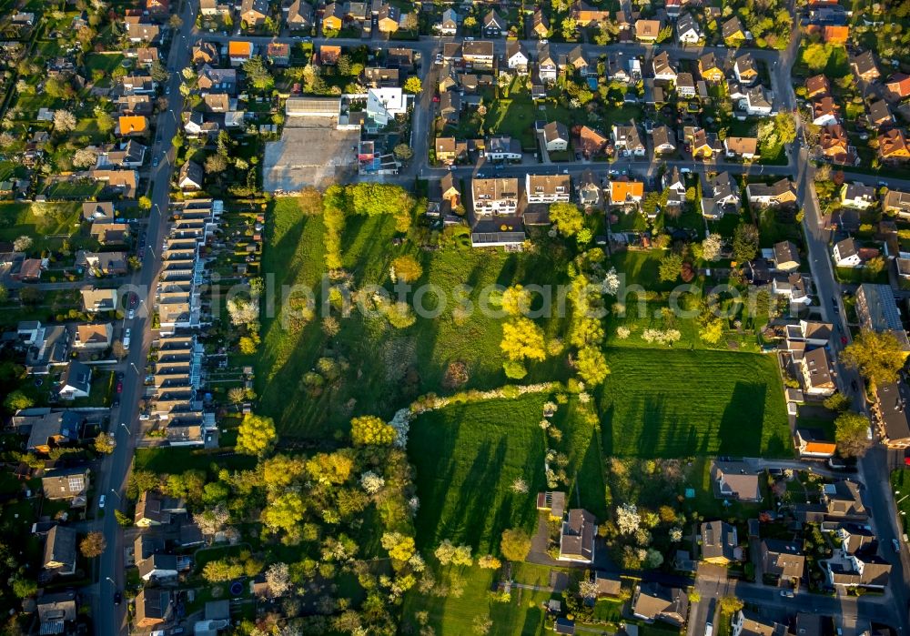 Aerial photograph Hamm - Residential area and development area on Michaelsstrasse in the Lohauserholz neighborhood of Hamm in the state of North Rhine-Westphalia