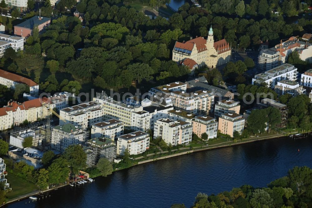 Berlin from above - Settlement in the district Koepenick close to the river Spree in Berlin