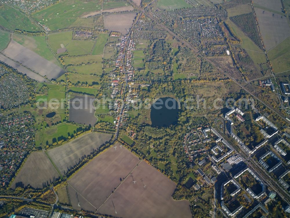 Aerial photograph Berlin Hohenschönhausen - Settlement in Berlin Hohenschoenhausen in Berlin