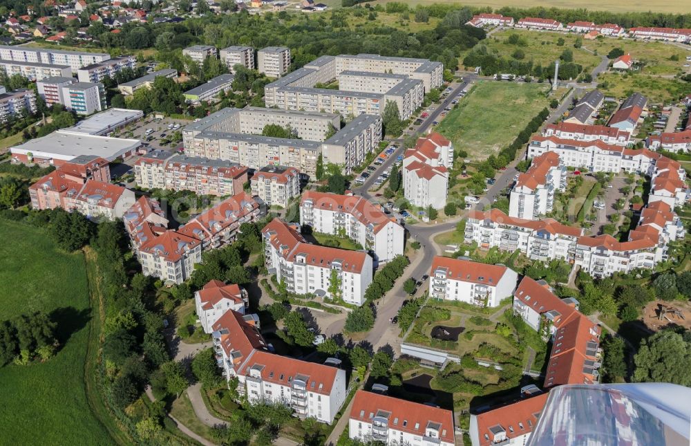 Bernau from above - Settlement in Bernau in the state Brandenburg