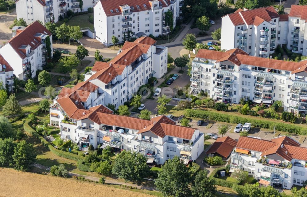 Bernau from the bird's eye view: Settlement in Bernau in the state Brandenburg