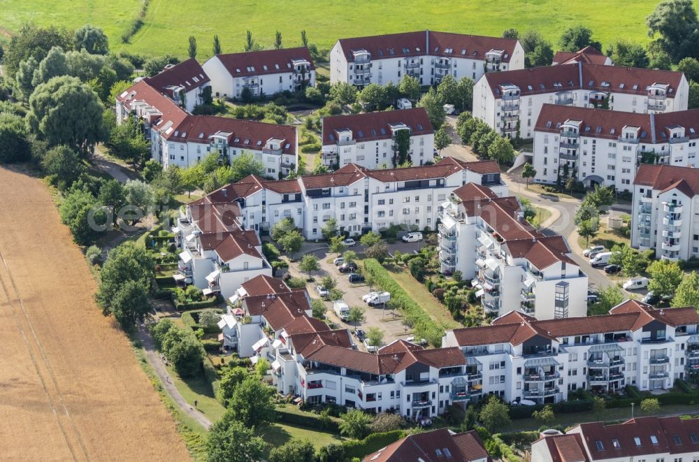 Bernau from above - Settlement in Bernau in the state Brandenburg