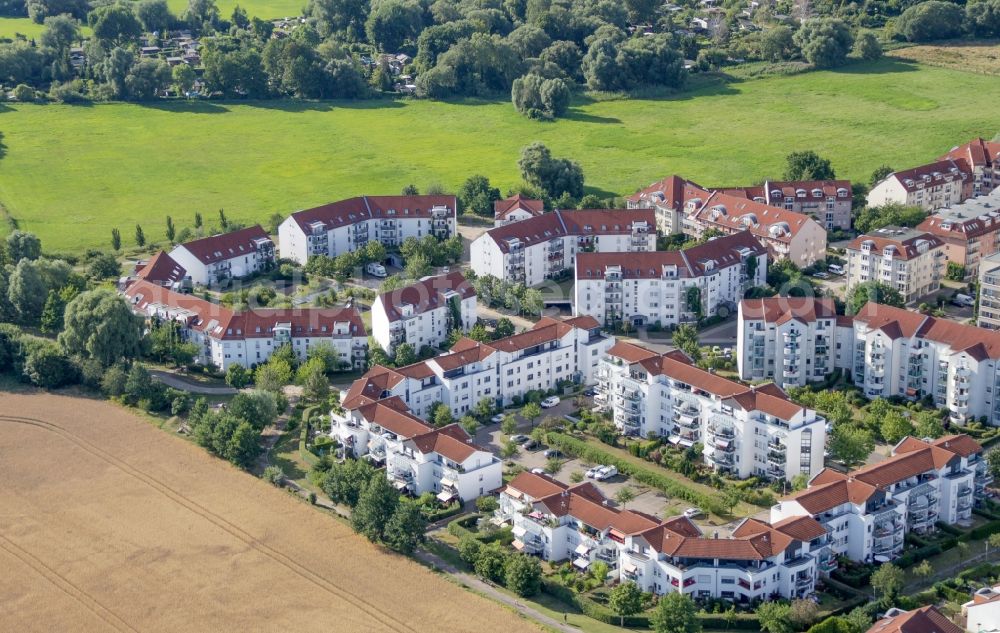 Bernau from the bird's eye view: Settlement in Bernau in the state Brandenburg