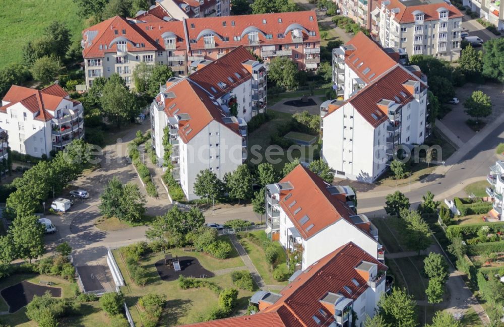 Aerial image Bernau - Settlement in Bernau in the state Brandenburg