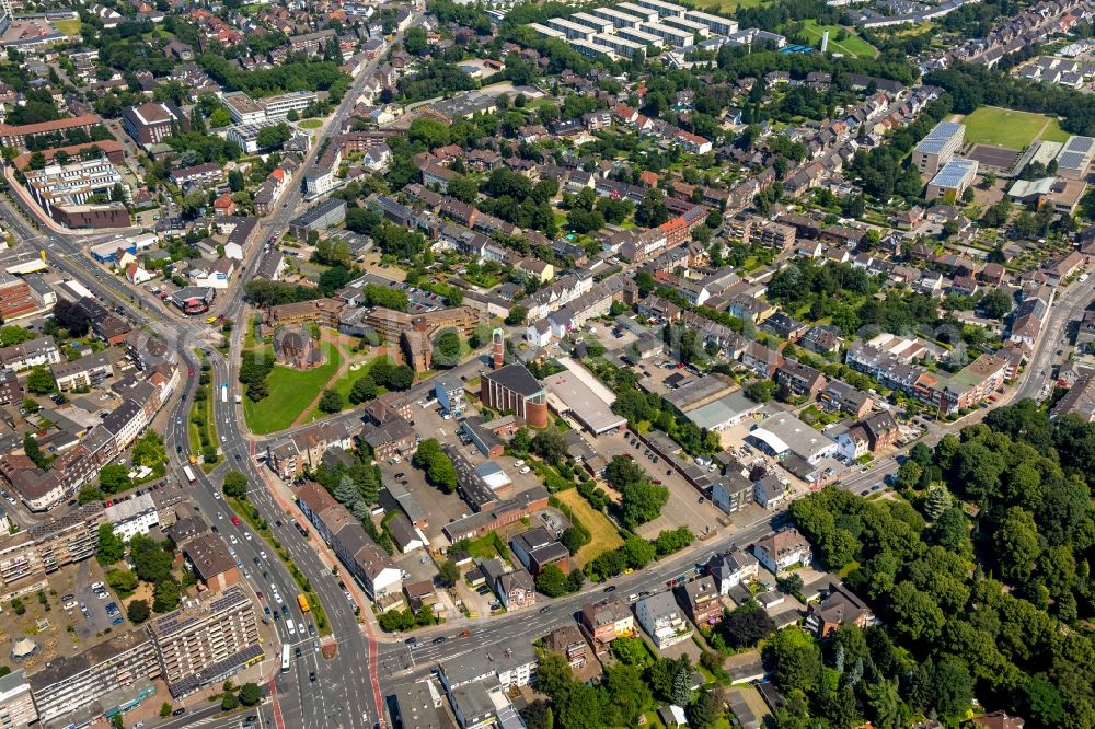 Bottrop from the bird's eye view: Settlement in Bottrop in the state North Rhine-Westphalia