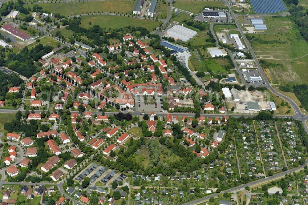 Aerial photograph Senftenberg - Settlement Brieske in Senftenberg in the state Brandenburg