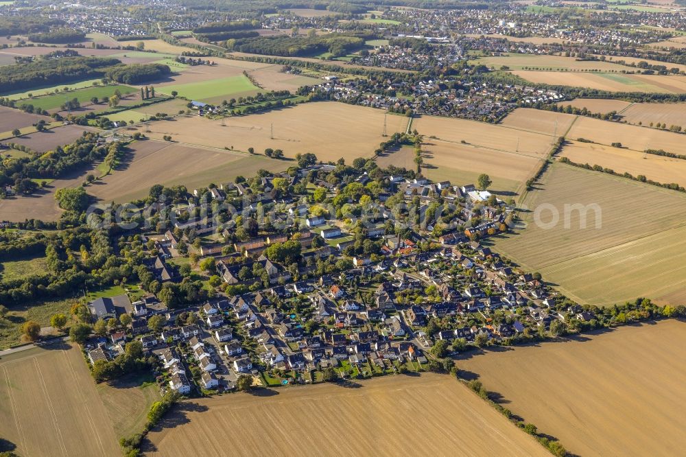 Aerial image Massen - Settlement on Buderusstrasse in Massen in the state North Rhine-Westphalia, Germany