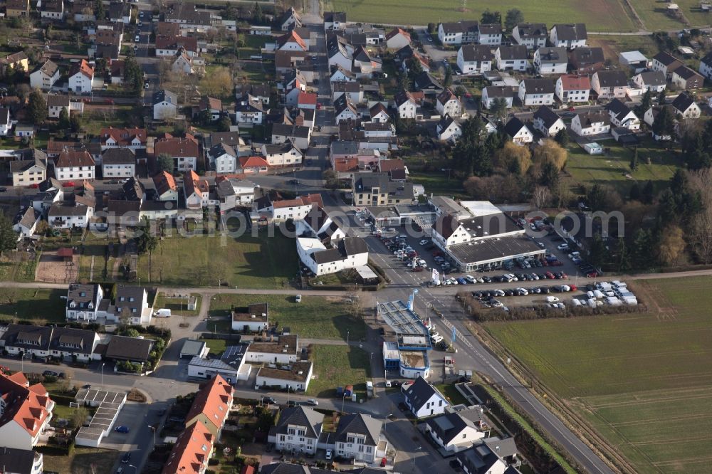 Dreieich-Offenthal from the bird's eye view: Residential settlement on the southwestern outskirts of Dreieich-Offenthal in Hesse