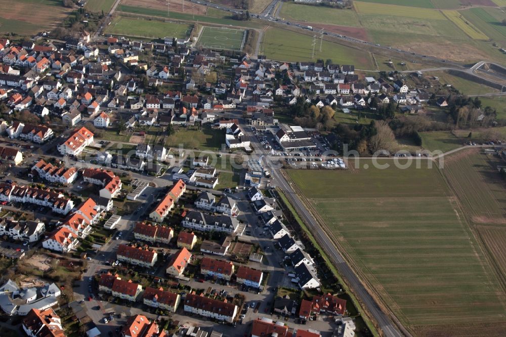 Aerial image Dreieich-Offenthal - Residential settlement on the southwestern outskirts of Dreieich-Offenthal in Hesse