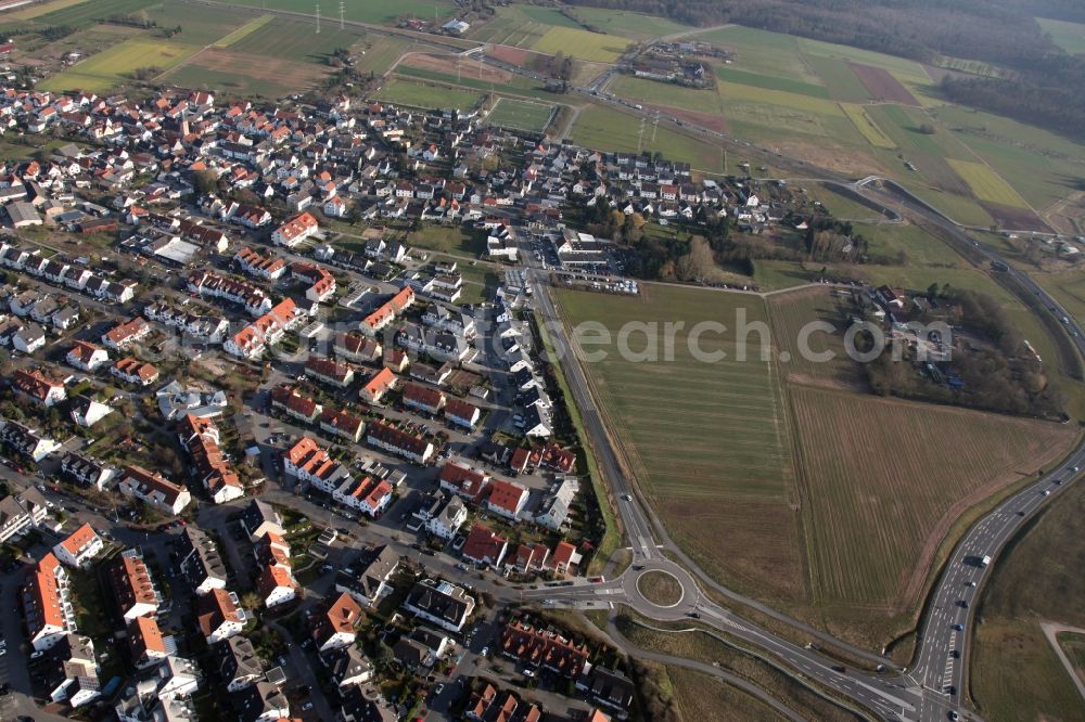 Aerial photograph Dreieich-Offenthal - Residential settlement on the southwestern outskirts of Dreieich-Offenthal in Hesse