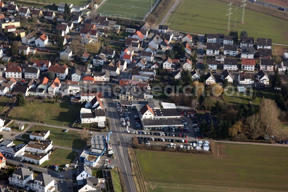 Dreieich-Offenthal from above - Residential settlement on the southwestern outskirts of Dreieich-Offenthal in Hesse