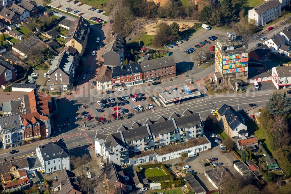 Aerial image Bottrop - Settlement in Bottrop in the state North Rhine-Westphalia