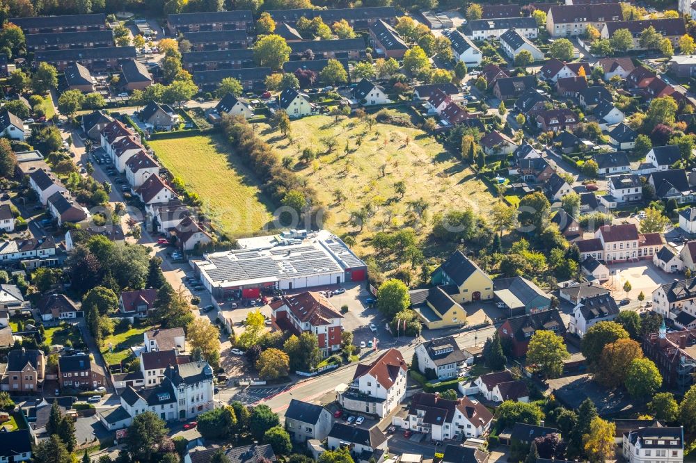 Aerial image Unna - Settlement along the Heinrich-Heine-Strasse in Unna in the state North Rhine-Westphalia, Germany