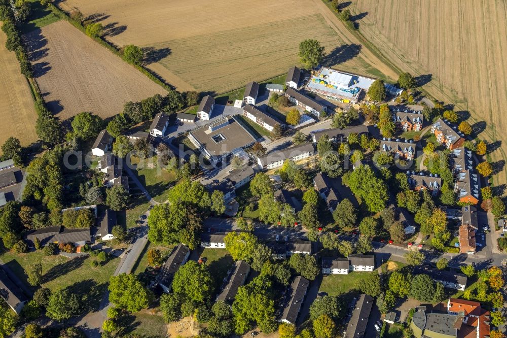 Aerial image Massen - Settlement along the Lippestrasse in Massen in the state North Rhine-Westphalia, Germany